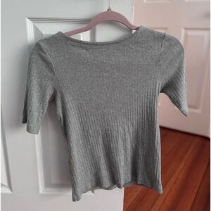 Uniqlo Boatneck Ribbed Tee